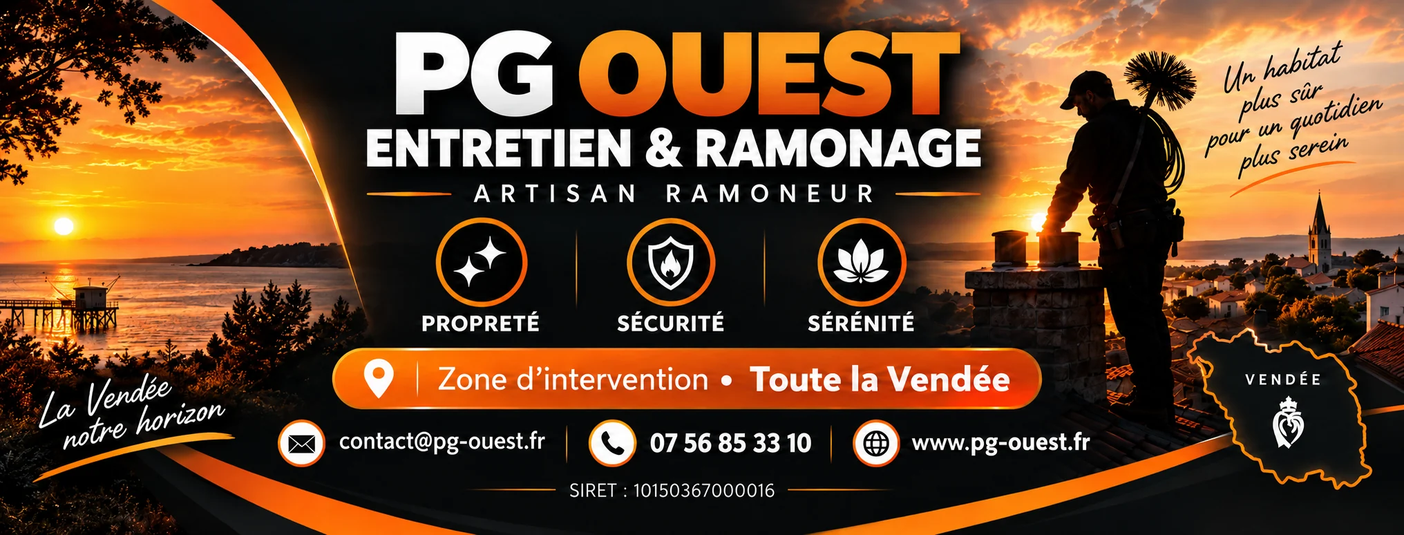 PG OUEST — Entretien et ramonage en Vendée
